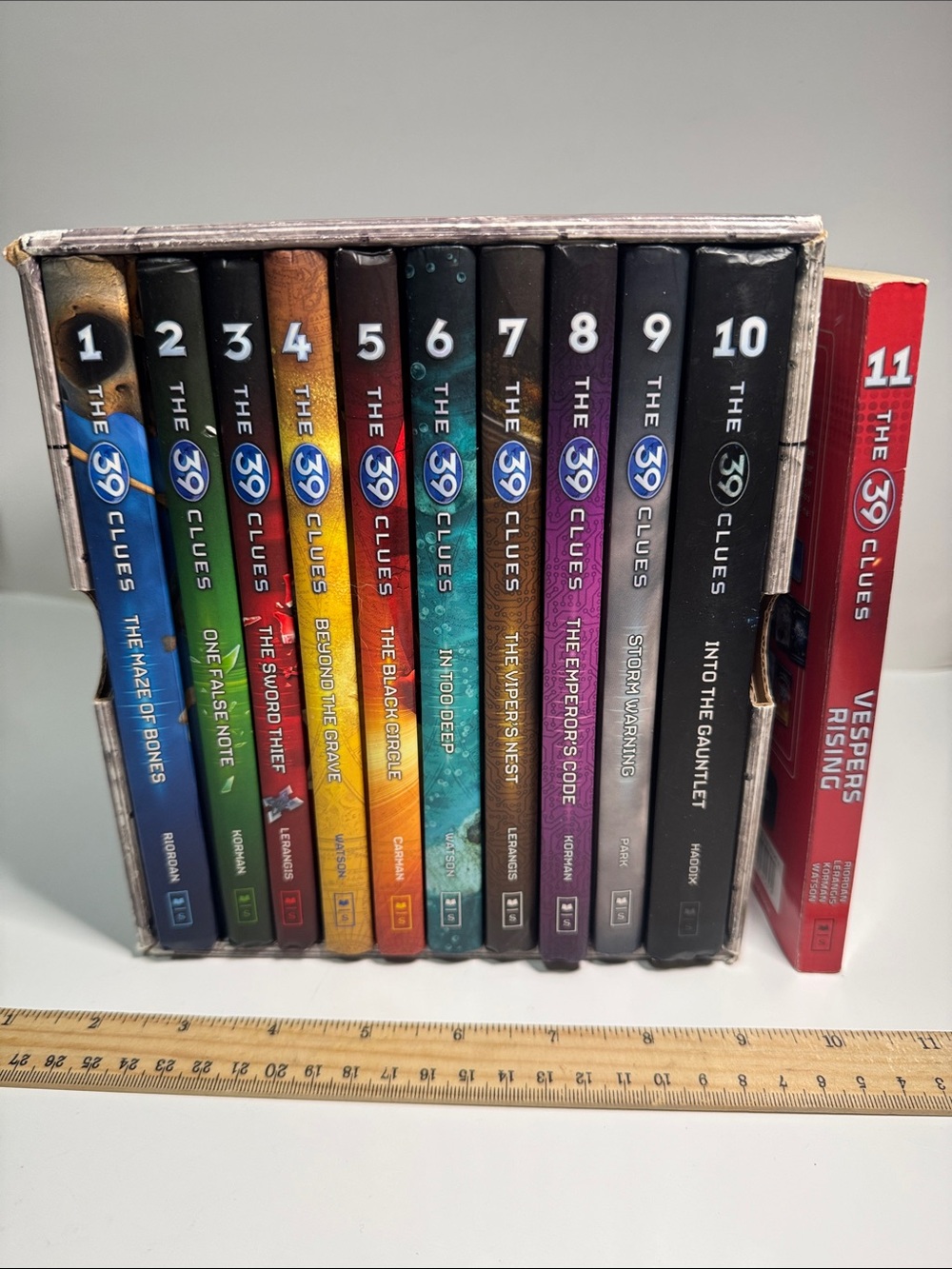 Rick Riordan the 39 clues box set 1-10 hardback excellent series